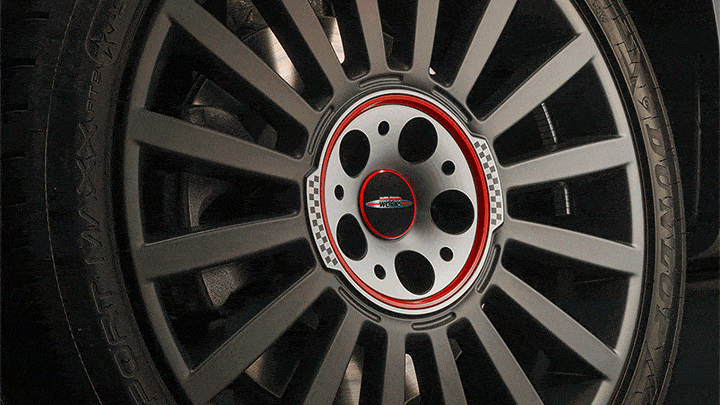 Príslušenstvo MINI – plávajúci kryt náboja kolesa JCW – john cooper works
