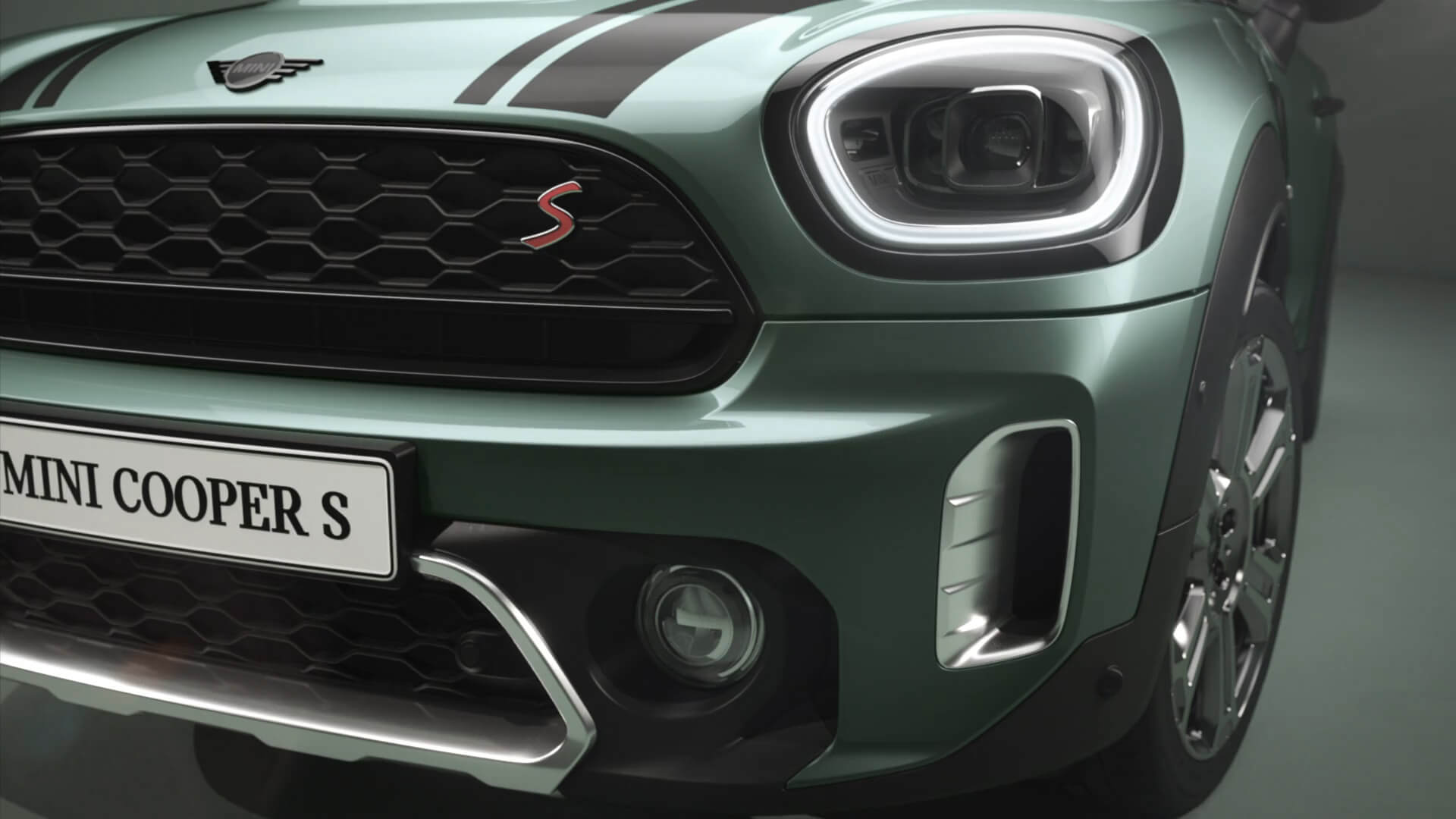 MINI Countryman – bočný pohľad – zelené a čierne