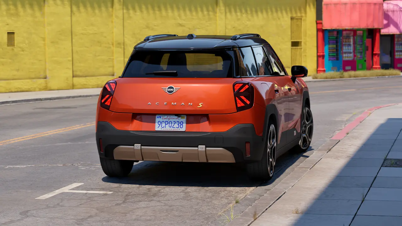 Čisto elektrické MINI Aceman - Video - zadná časť