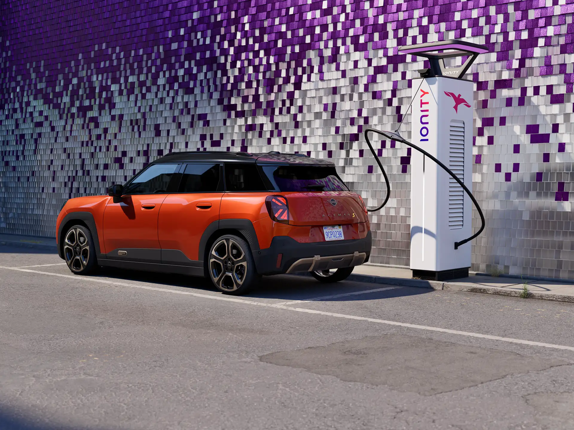 Čisto elektrické MINI Aceman - Verejné nabíjanie