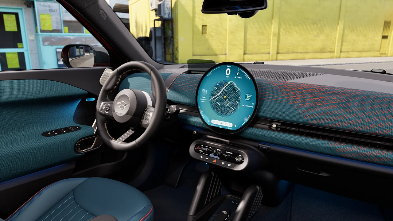 Čisto elektrické MINI Aceman - Palubná doska