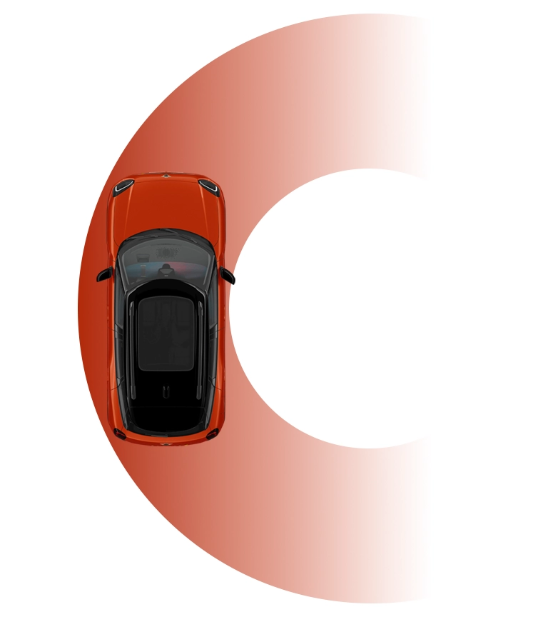 Čisto elektrické MINI Aceman - Priemer otáčania