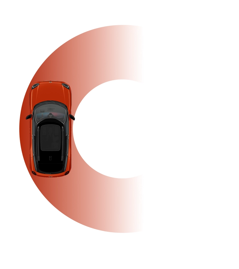 Čisto elektrické MINI Aceman - Priemer otáčania