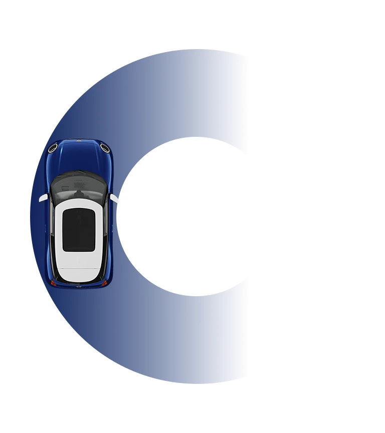 Čisto elektrické MINI Cooper - Priemer otáčania