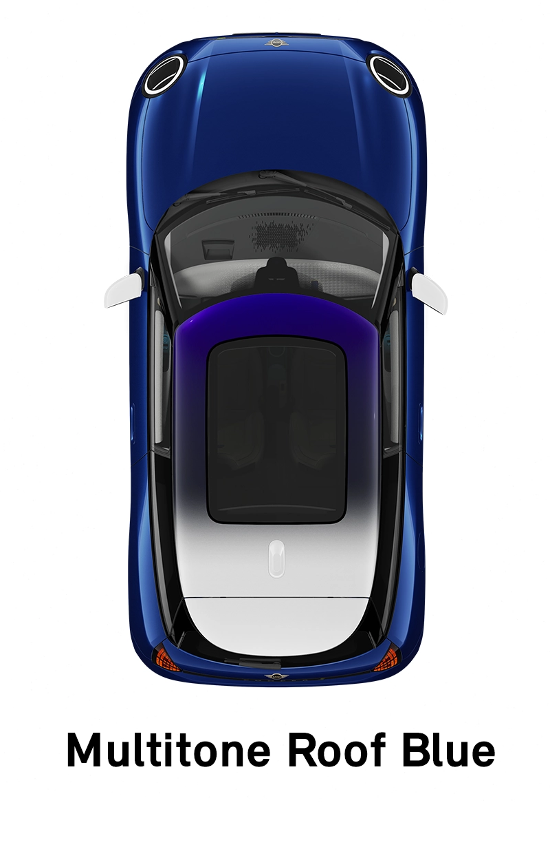  MINI - výbava - štýl favoured - strecha vo farbe multitone blue