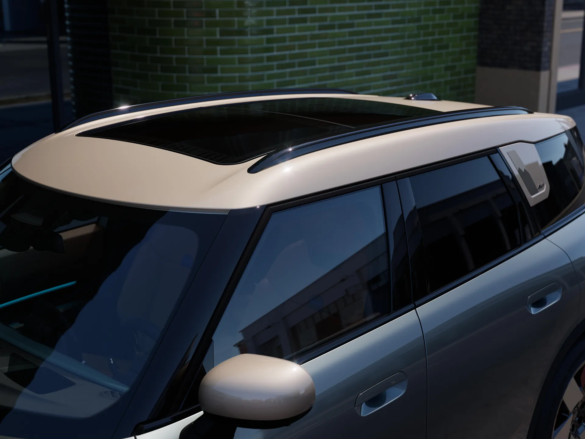 Čisto elektrické MINI Countryman - Panoramatická strecha