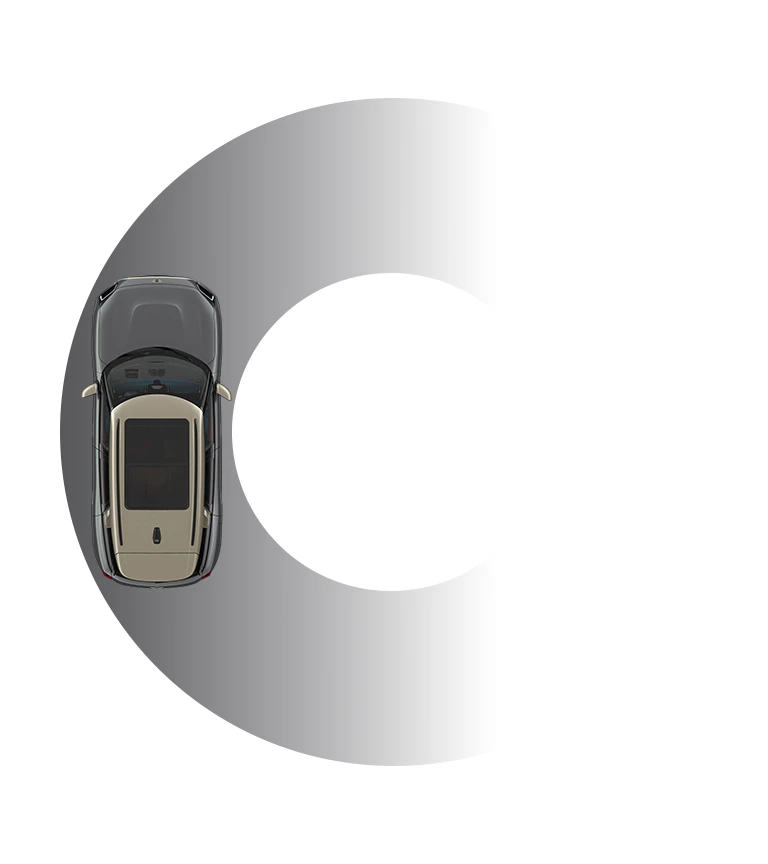 Čisto elektrické MINI Countryman - Priemer otáčania