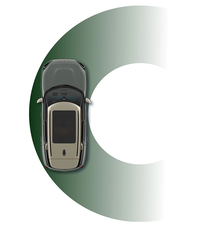 MINI Countryman - polomer otáčania