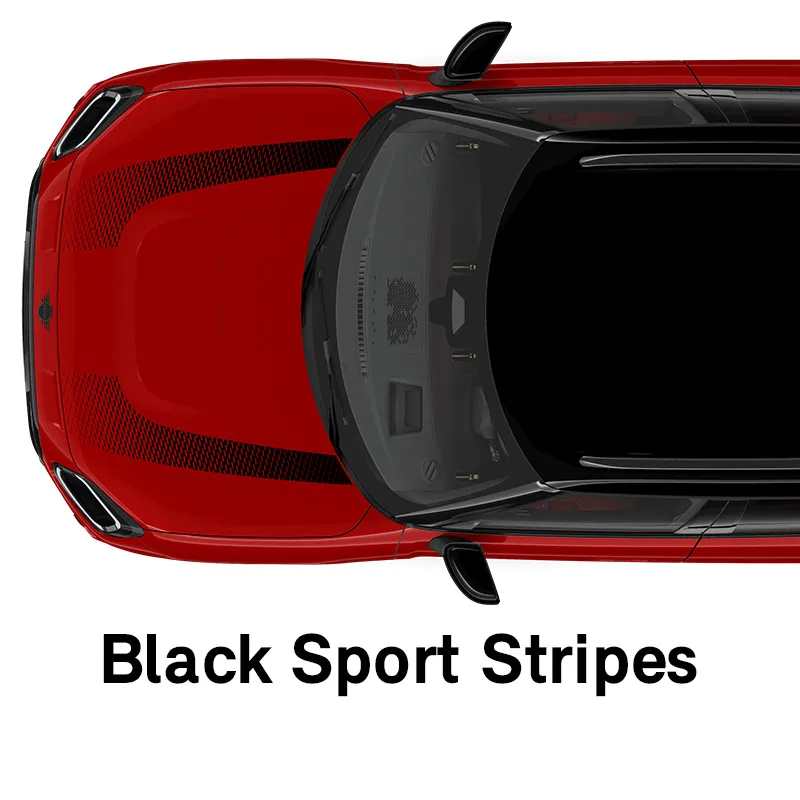  MINI - výbava - štýl jcw - športové pruhy black