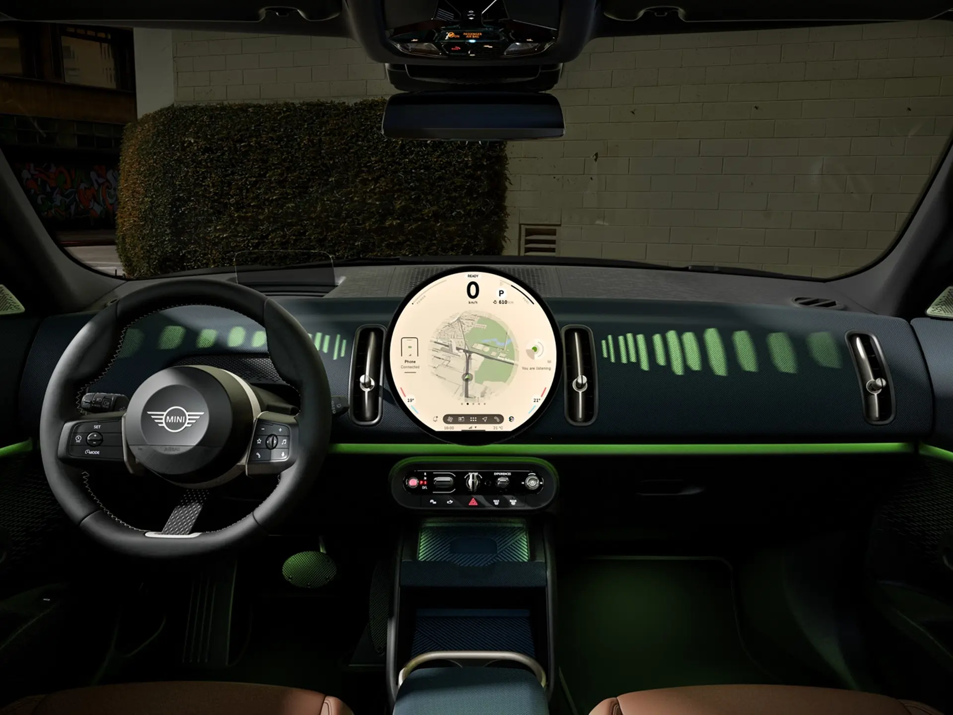 MINI Countryman - interiér - oled displej