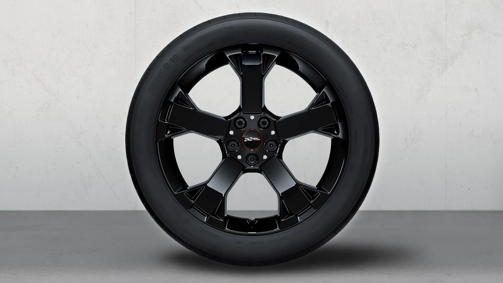 19" disk z ľahkej zliatiny John Cooper Works Runway Spoke 948 vo farbe Jet Black, zimné koleso.