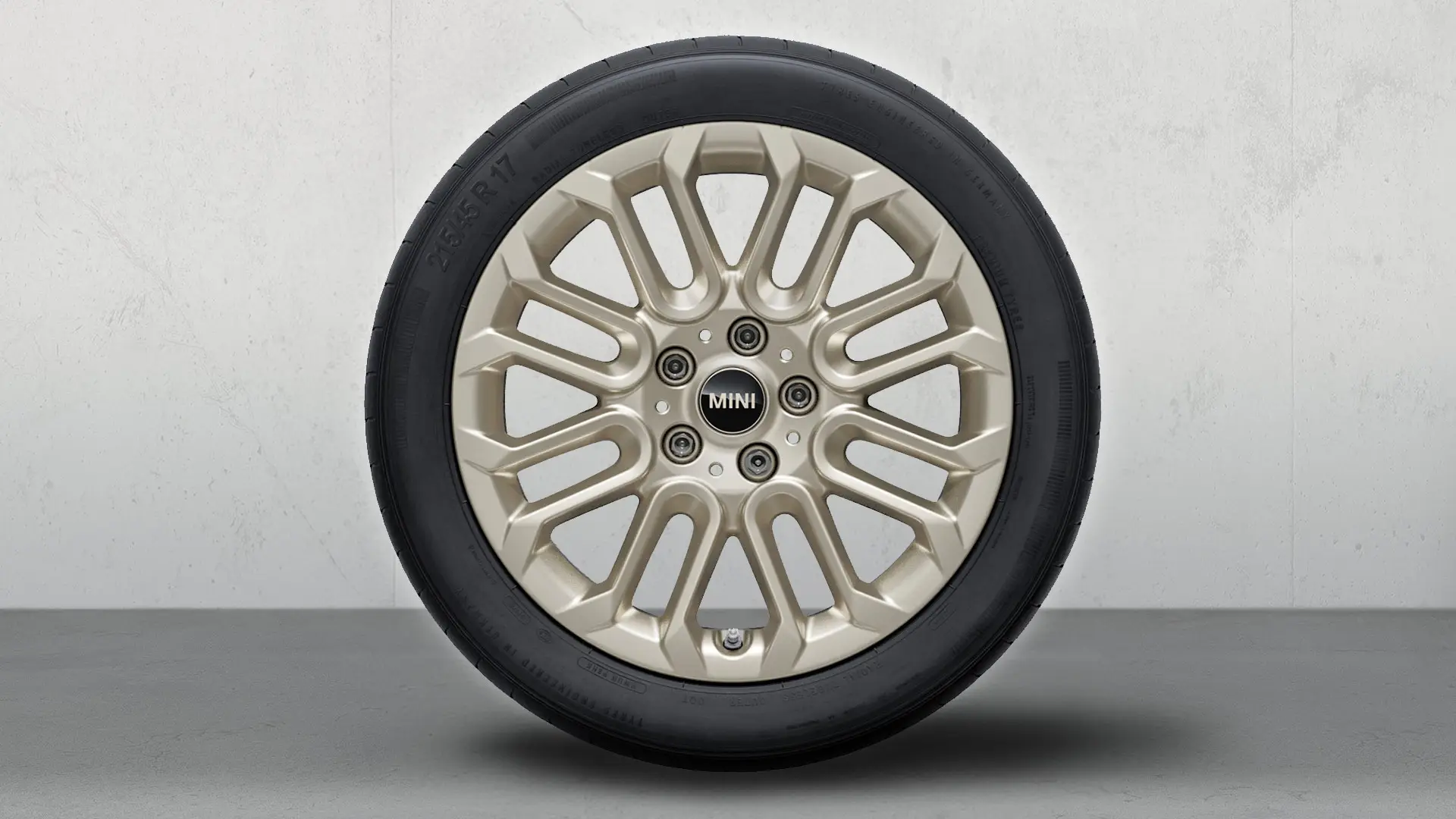 17" MINI disky z ľahkej zliatiny U Spoke 956 Vibrant Silver, kompletné zimné koleso