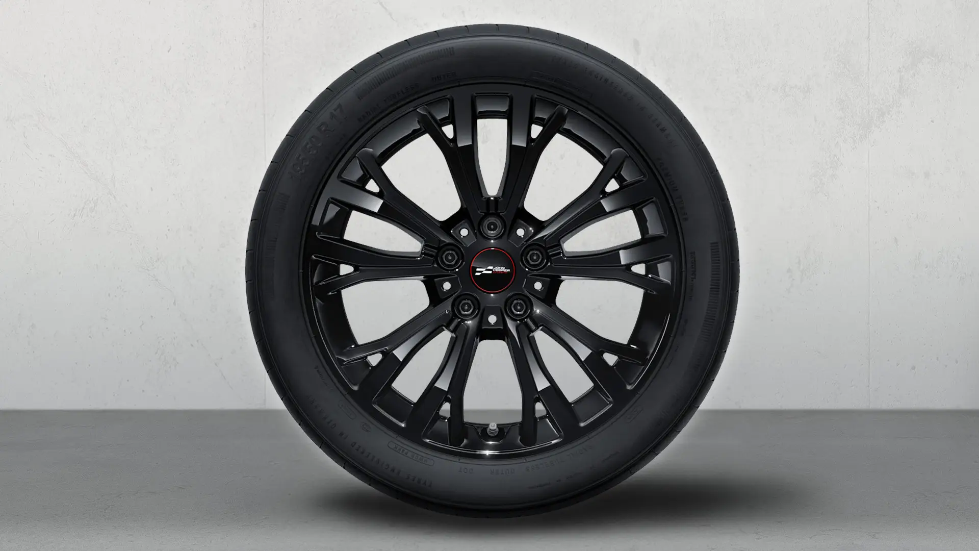 17" John Cooper Works disk z ľahkej zliatiny Star Spoke style 962 Jet Black, kompletné zimné koleso.