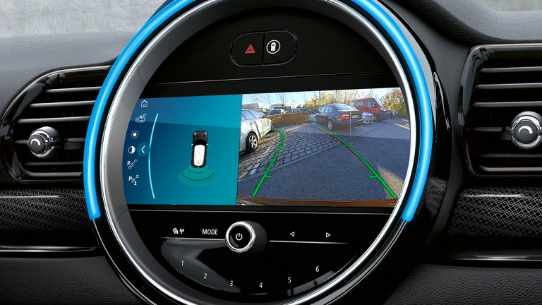 MINI Clubman – červené a čierne – adaptívne predné svetlomety