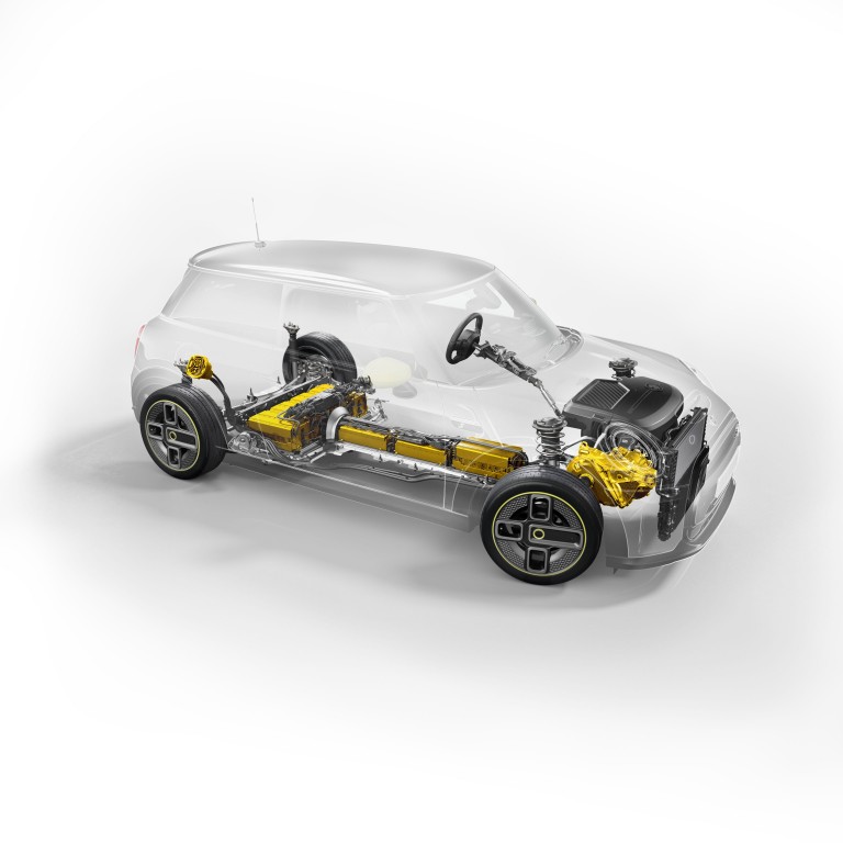 elektrické mini – motor – pohon a podvozok