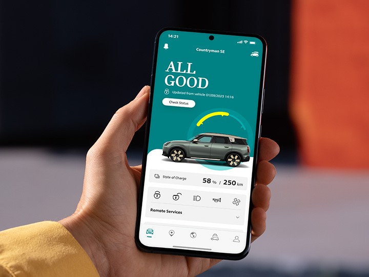 MINI elektromobilita - aplikácia MINI