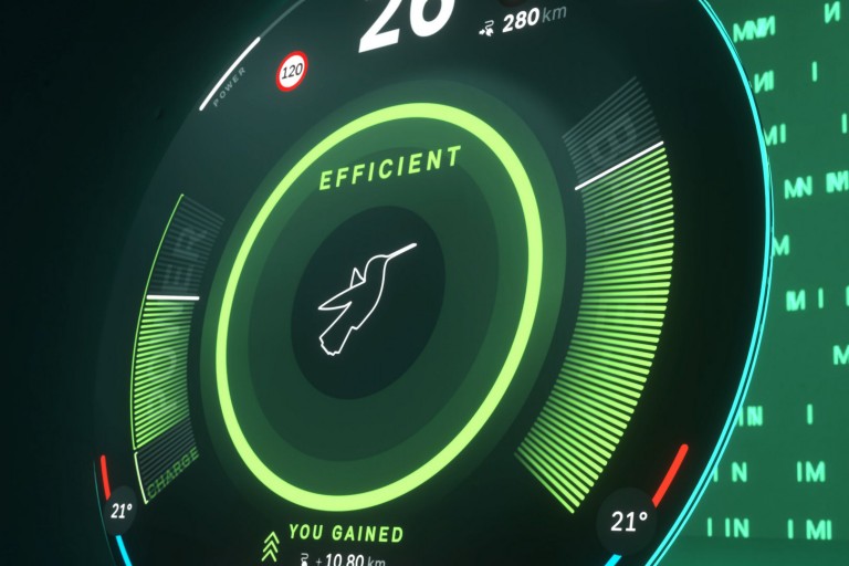 Elektromobilita MINI - Dojazd - režim Green 