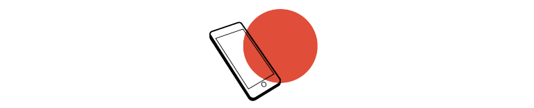 Symbol servisu MINI s mobilným telefónom a červeným kruhom
