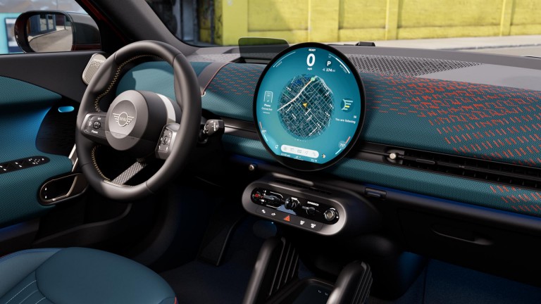 Čisto elektrické MINI Aceman - mozaika - interiér