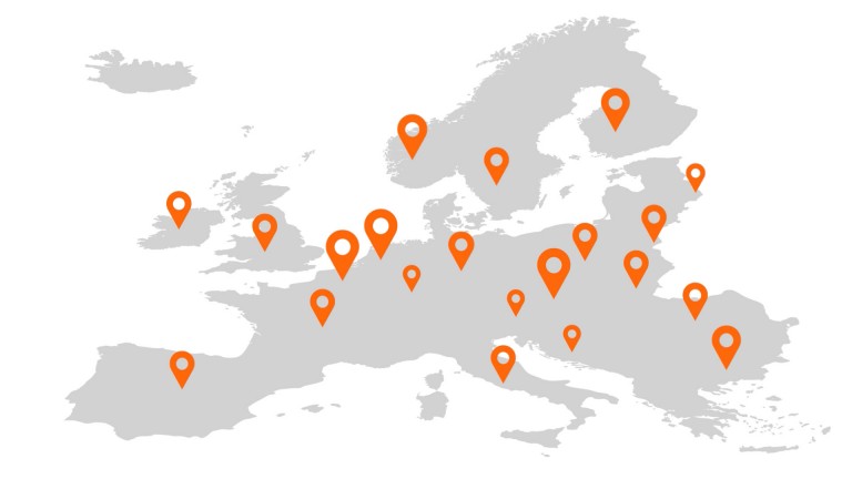 Čisto elektrické MINI - nabíjanie - mapa nabíjania