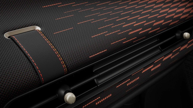 MINI Cooper 5-dverové – interiér – galéria – čalúnenie sedadiel jcw 
